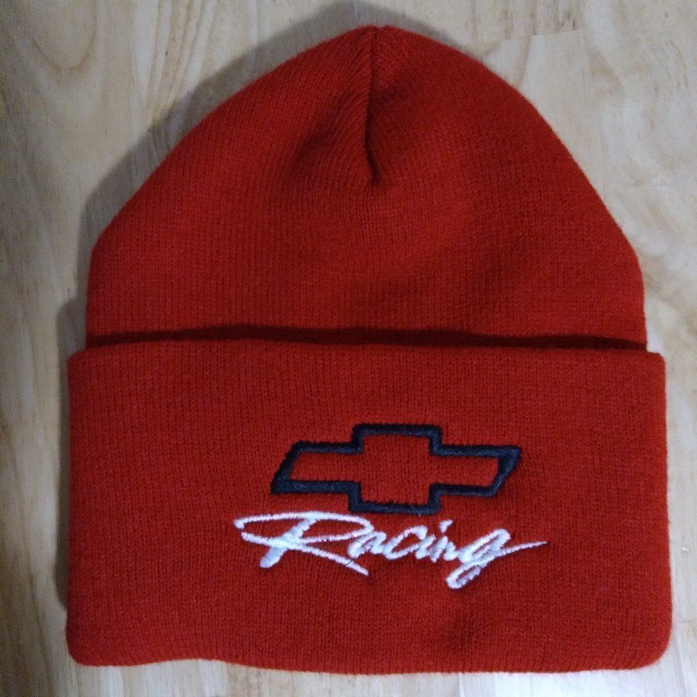 NWOT Deadstock Drew Pearson Chevy Racing Chevrolet Beanie Hat Cap